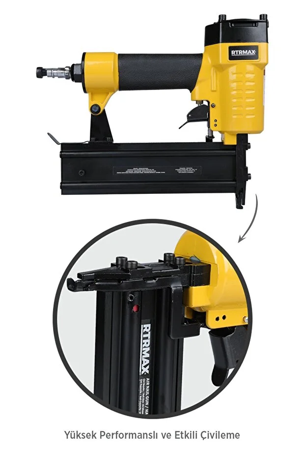 Rtm0135 Havalı Çivi Çakma Tabancası 10-50 Mm Çantalı